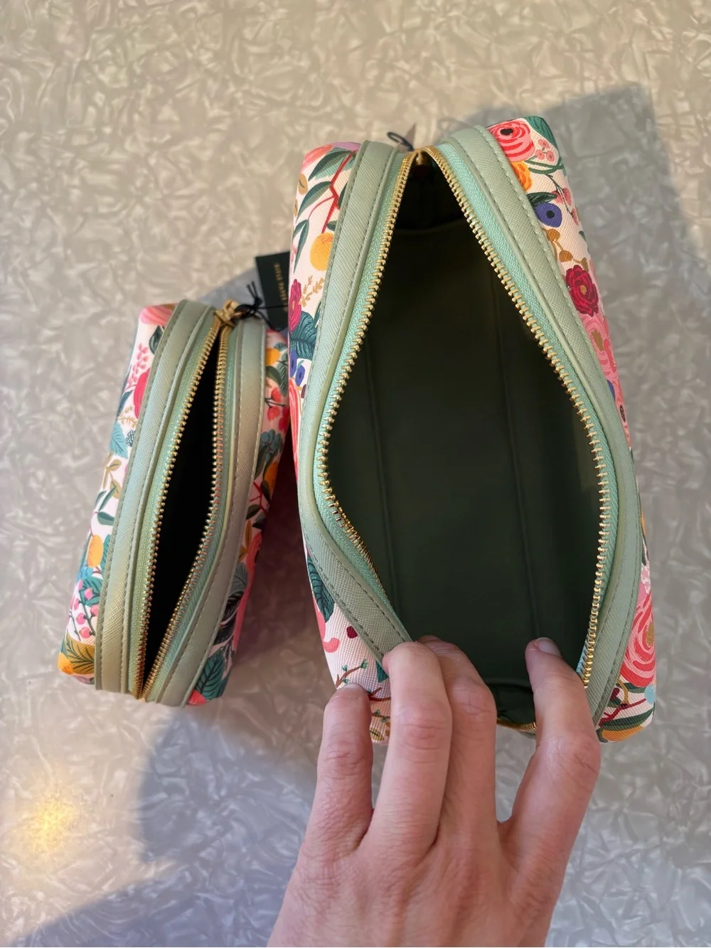Rifle Paper Co. Floral Cosmetic Pouch Set